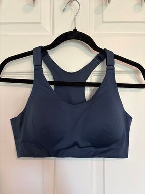 High-Support Navy Racerback Sports Bra